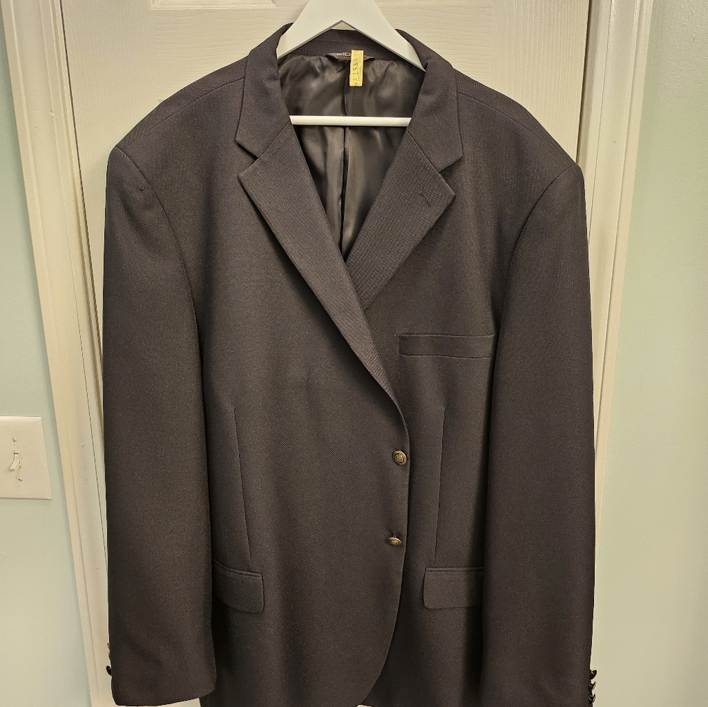 Navy Blue Blazer Bolzano Uomo Collezione Italian Sport Coat 48R